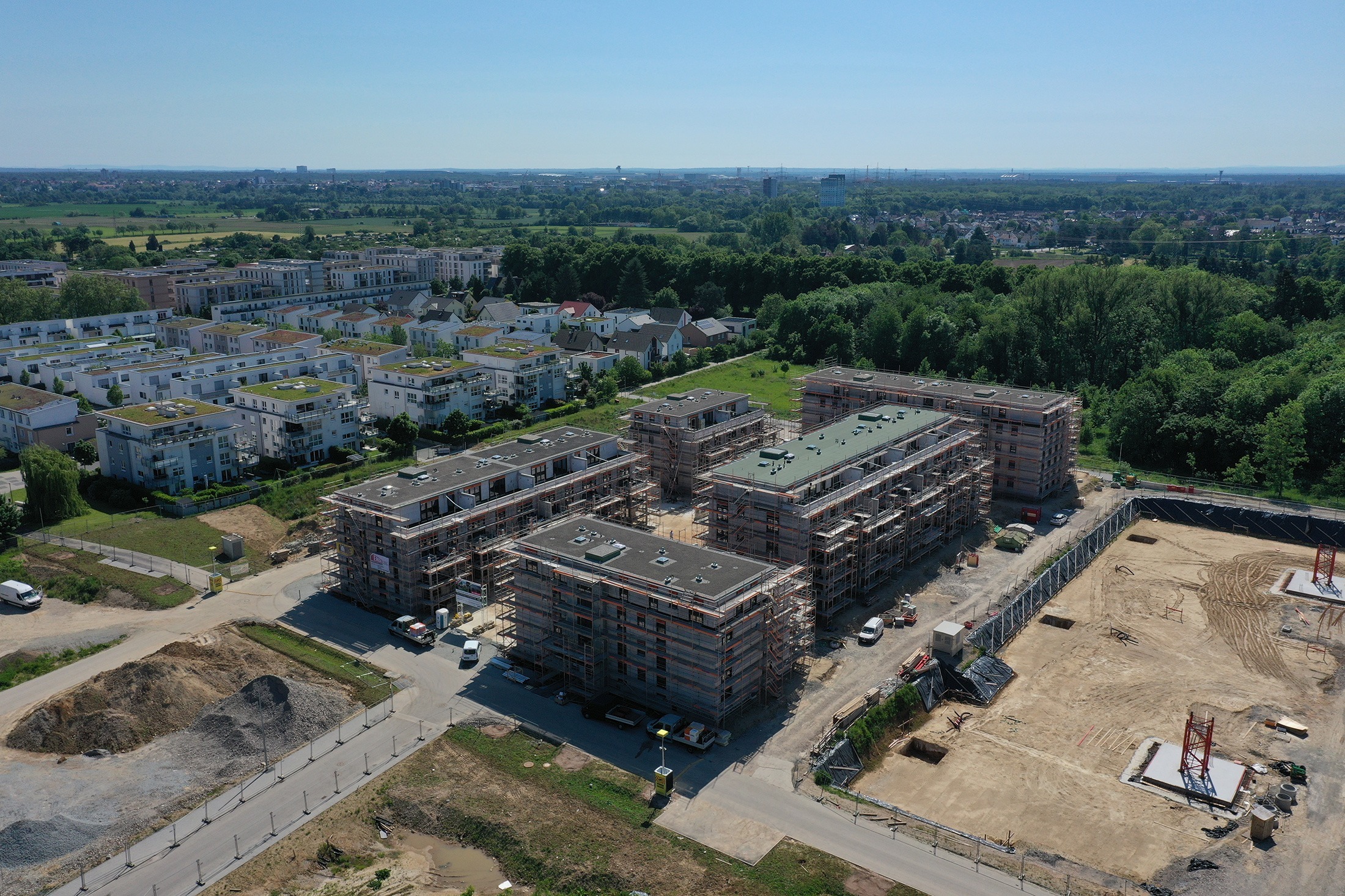 Baufortschritt Projekt Hattersheim Mai 2024