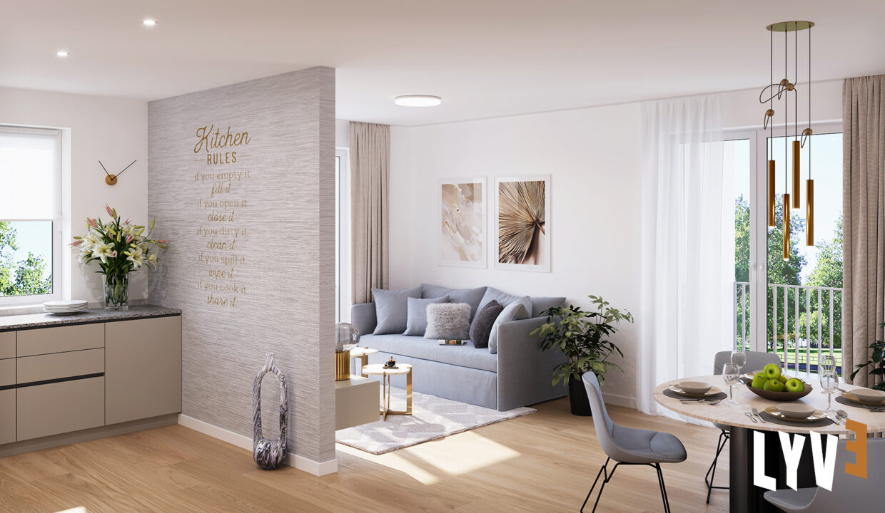 Visualisierung 2 Zimmer