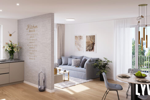 Visualisierung 2 Zimmer